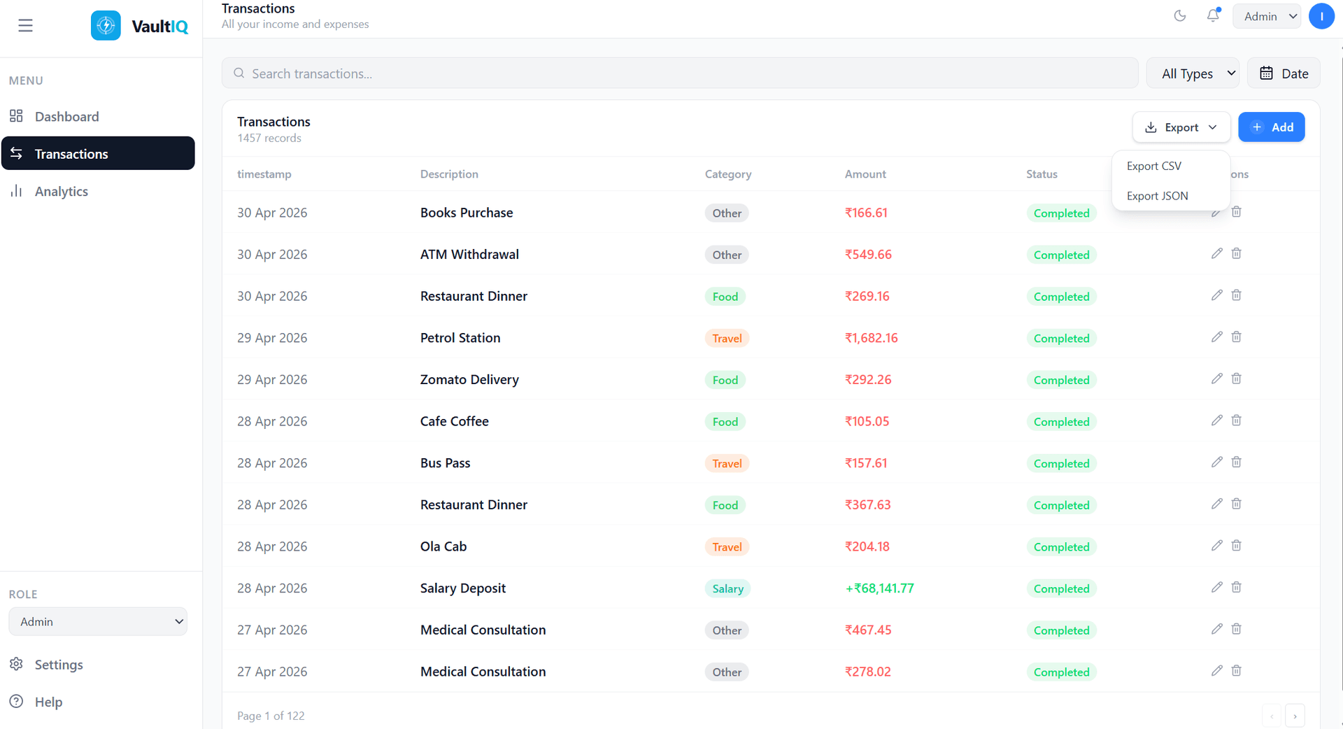 VAULTIQ screenshot 2